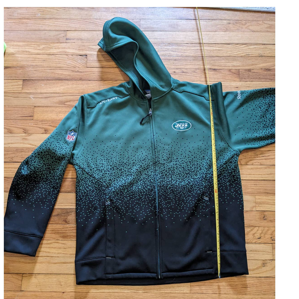 NFL NY Jets Heavy weight  on field Reebok full zip sweatshirt